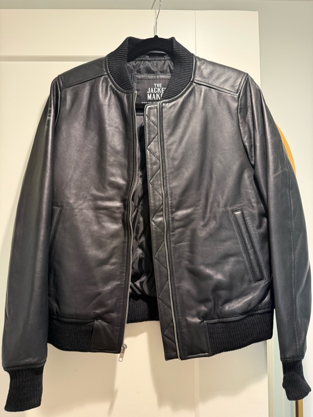 Women's Black Bomber Jacket - Sleek Luxe Style